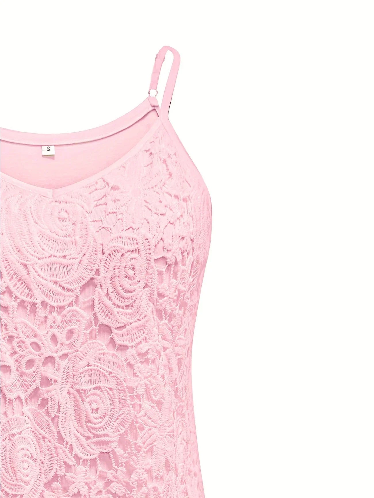 Juna – Elegant Sleeveless Lace Top with V-Neck