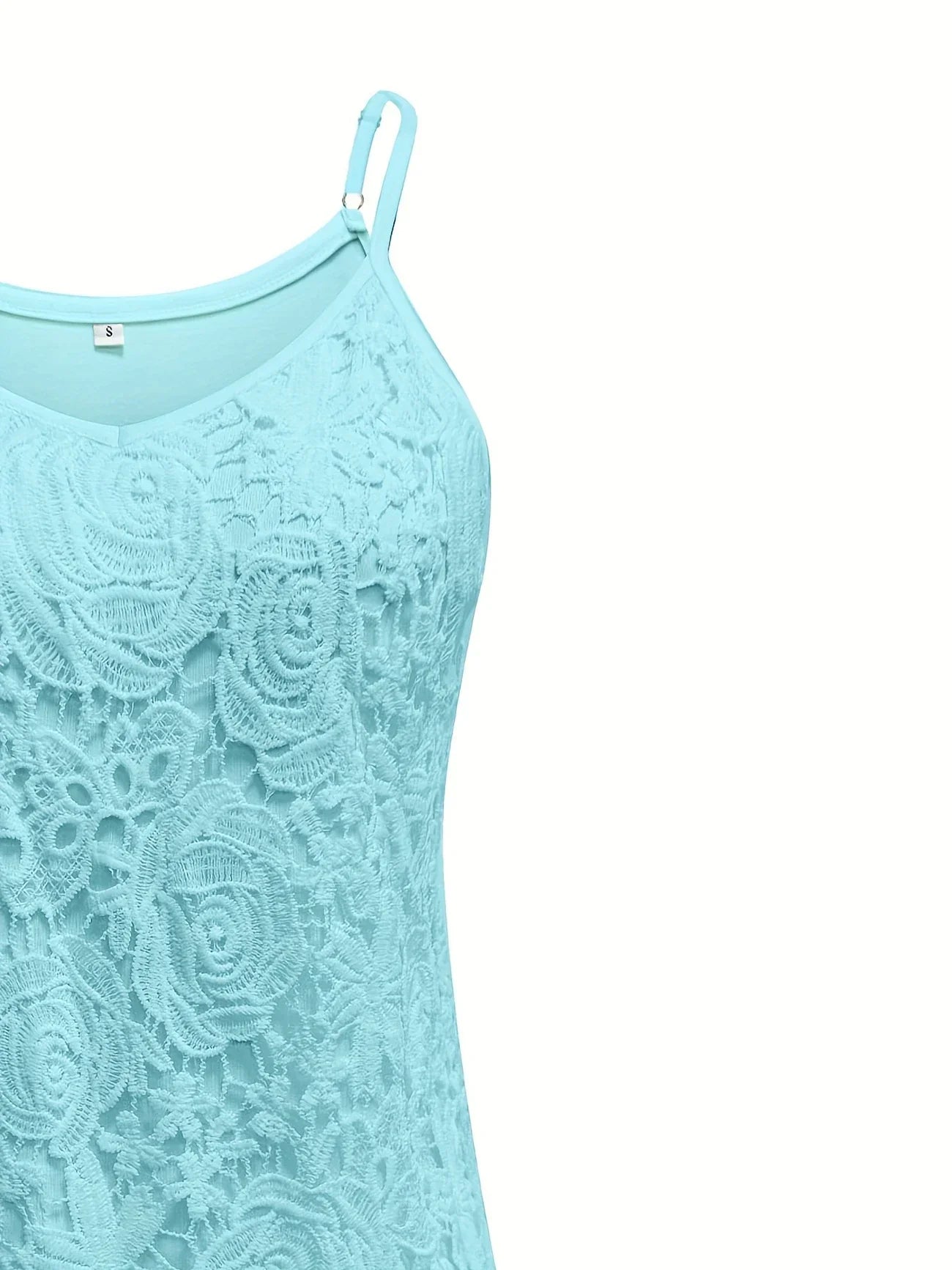 Juna – Elegant Sleeveless Lace Top with V-Neck