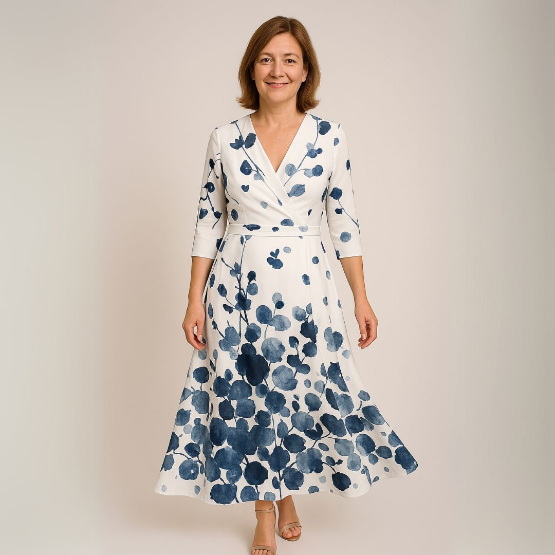 Justina - Luxurious Floral Dress