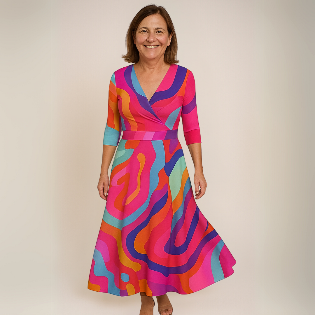 Justina - Luxurious Floral Dress