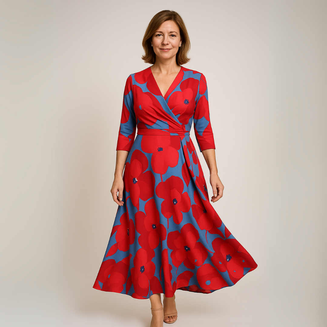 Justina - Luxurious Floral Dress