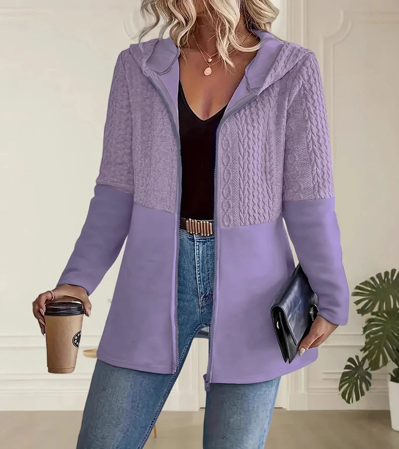 Jylda – Hooded Cardigan with Zipper