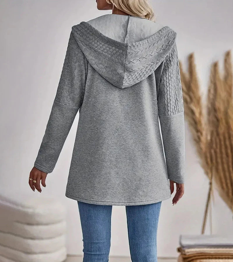 Jylda – Hooded Cardigan with Zipper