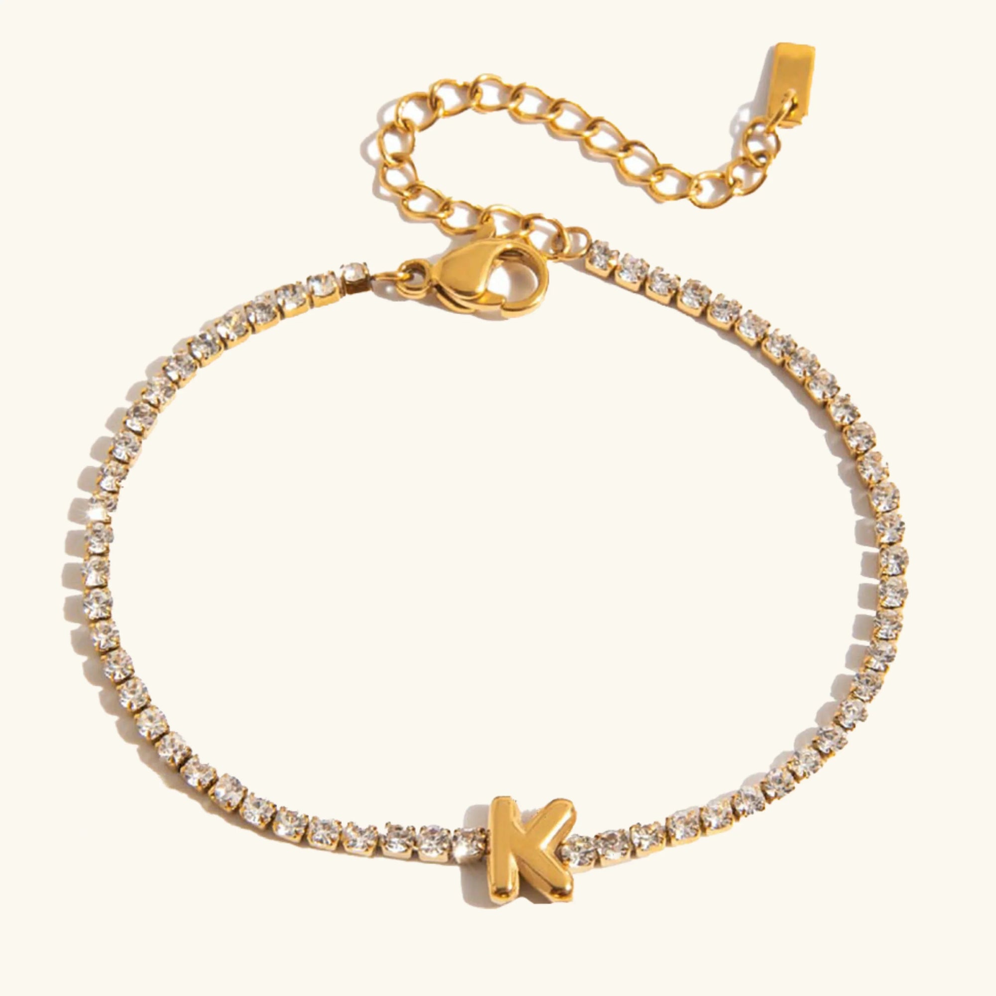 Stridr Edge Bubble Letter Tennis Bracelet