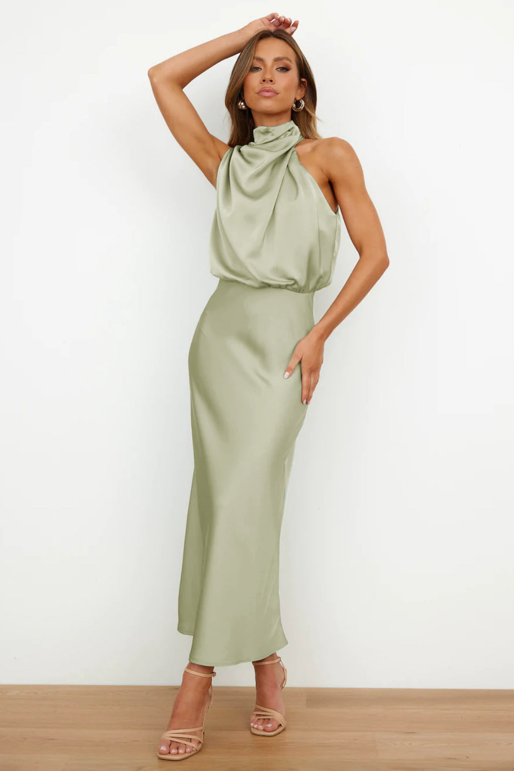 Kangana - Maxi Dress with Halter Neck