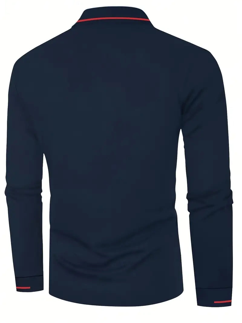 Karunaratne – Stylish Long Sleeve Polo Shirt