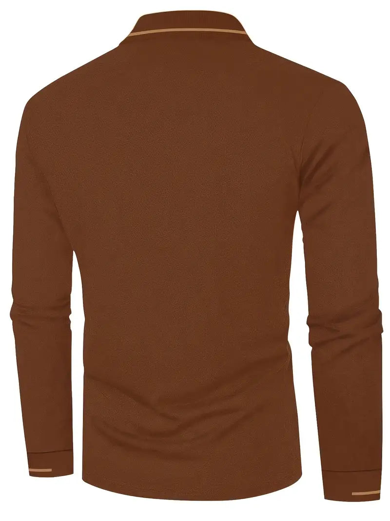 Karunaratne – Stylish Long Sleeve Polo Shirt