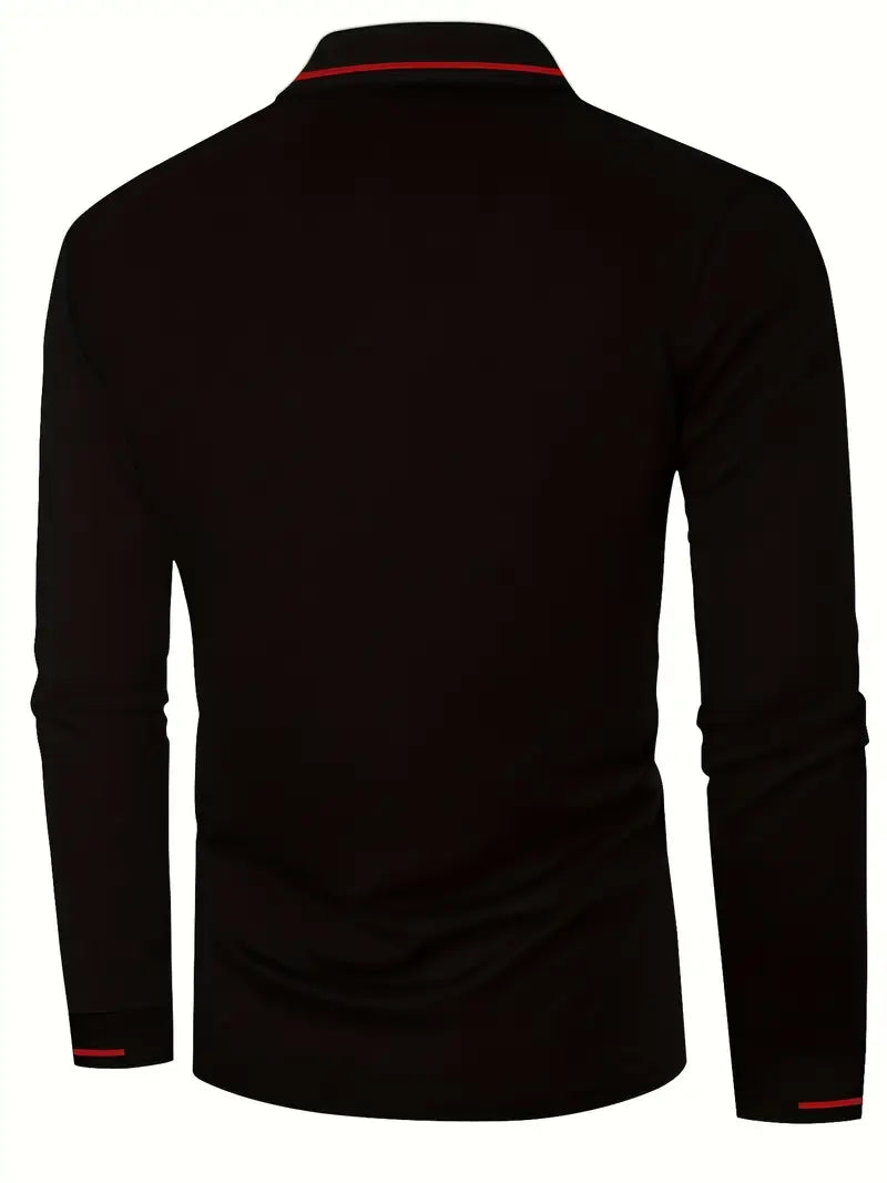 Karunaratne – Stylish Long Sleeve Polo Shirt