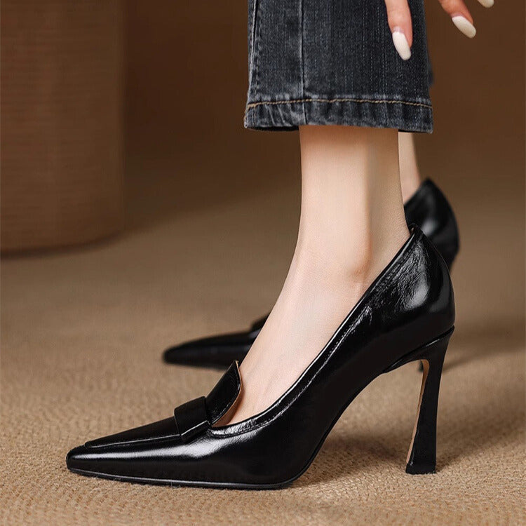 Kimiko - Patent Leather Pumps with Pointed Toe