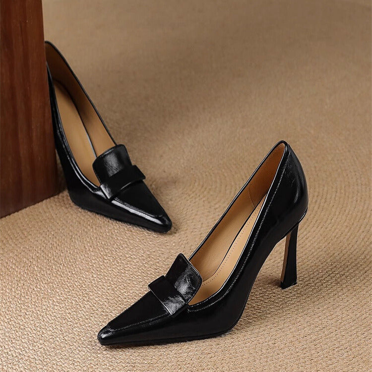 Kimiko - Patent Leather Pumps with Pointed Toe