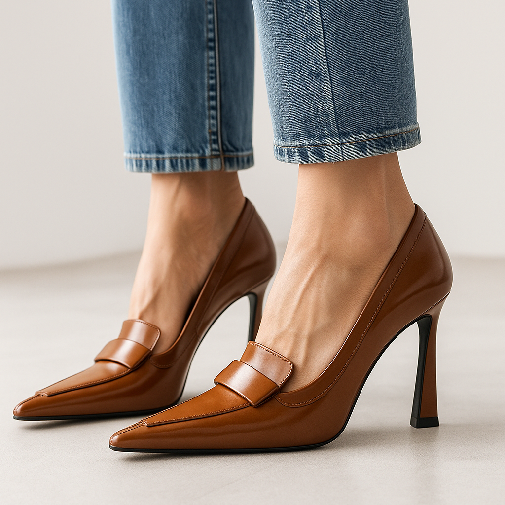 Kimiko - Patent Leather Pumps with Pointed Toe