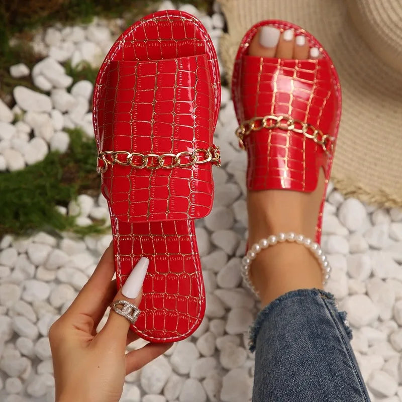 Klavdiya - Sandals with Chain