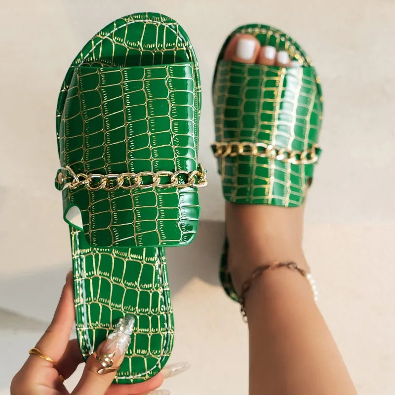 Klavdiya - Sandals with Chain