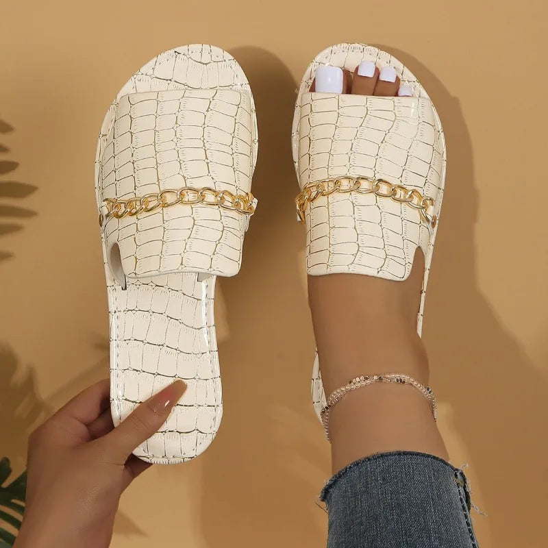 Klavdiya - Sandals with Chain