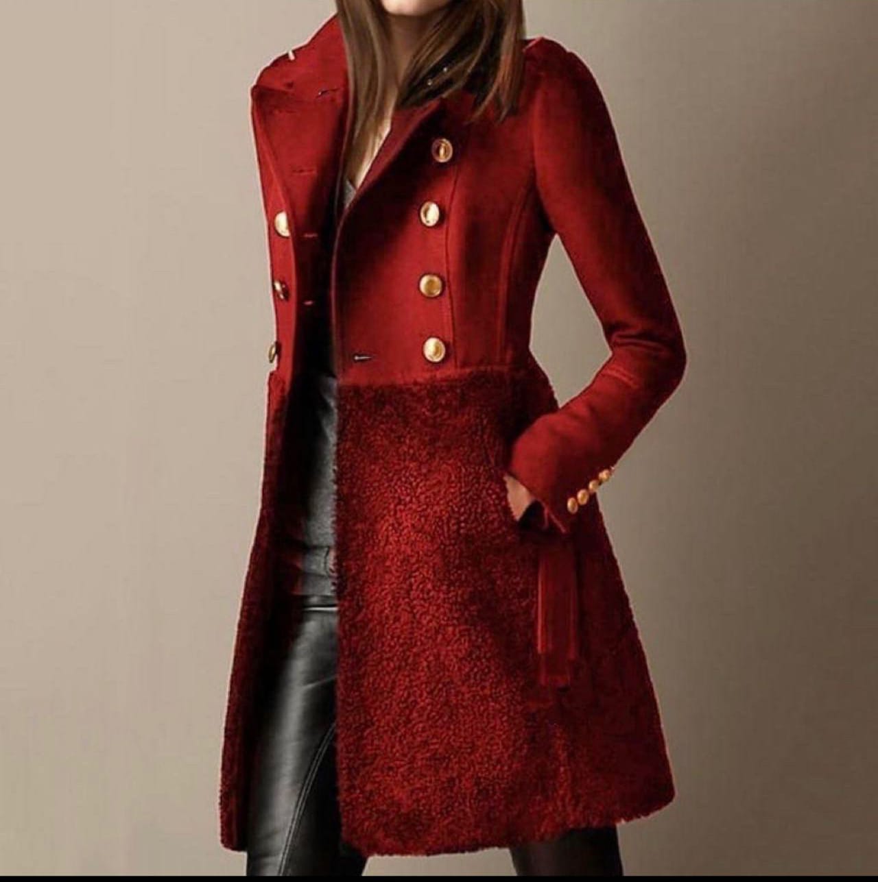 Kolinda – Double-Breasted Winter Coat with Pockets