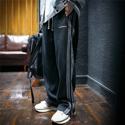 Krause – Wide Pants with Side Stripes