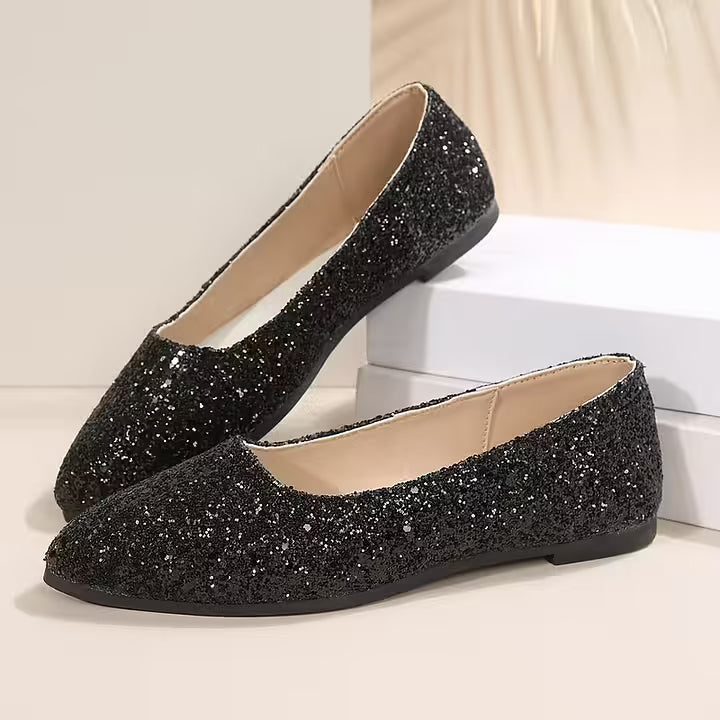 Krysten – Fashionable Pumps with Pointed Toes and Glitter