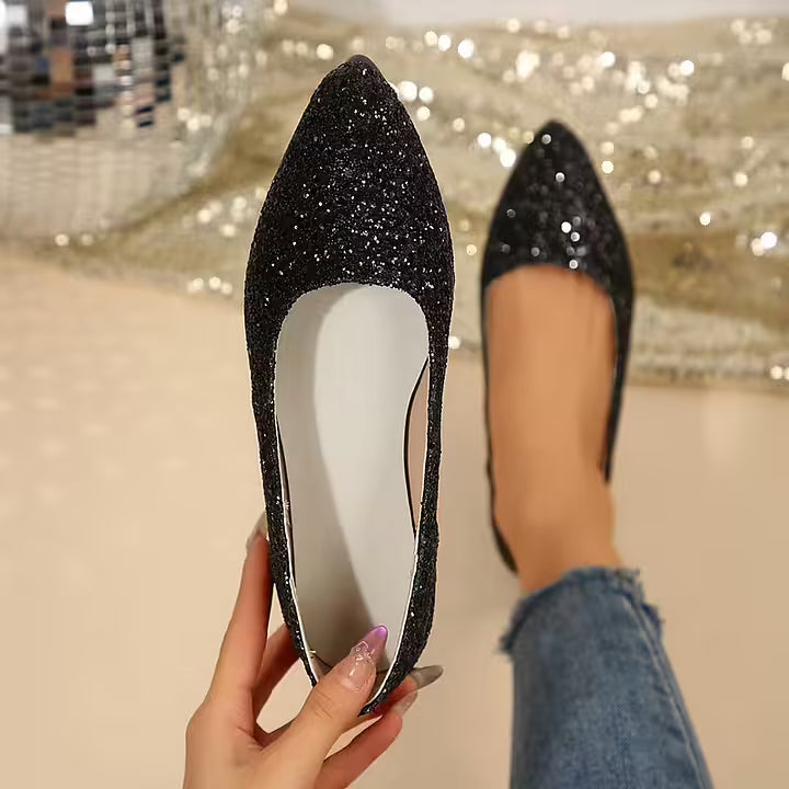 Krysten – Fashionable Pumps with Pointed Toes and Glitter