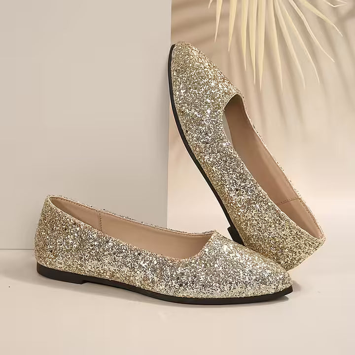 Krysten – Fashionable Pumps with Pointed Toes and Glitter