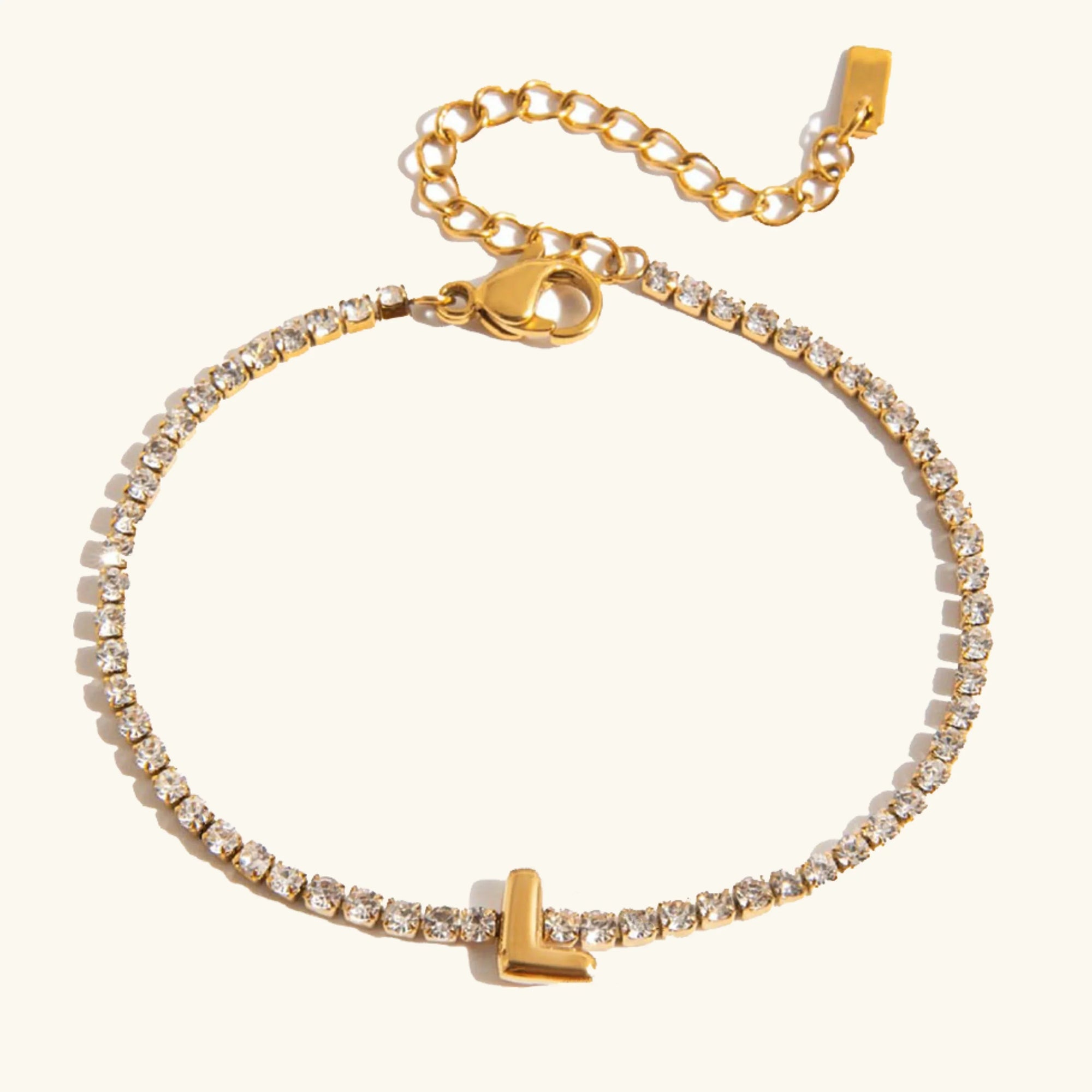 Stridr Edge Bubble Letter Tennis Bracelet