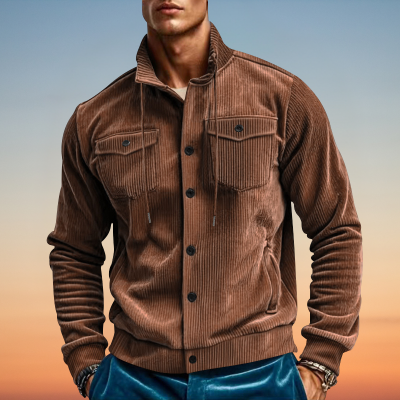 Larry - Jacket with Cord Collar