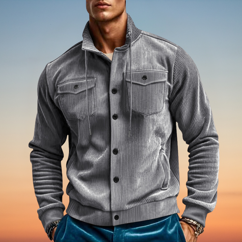 Larry - Jacket with Cord Collar