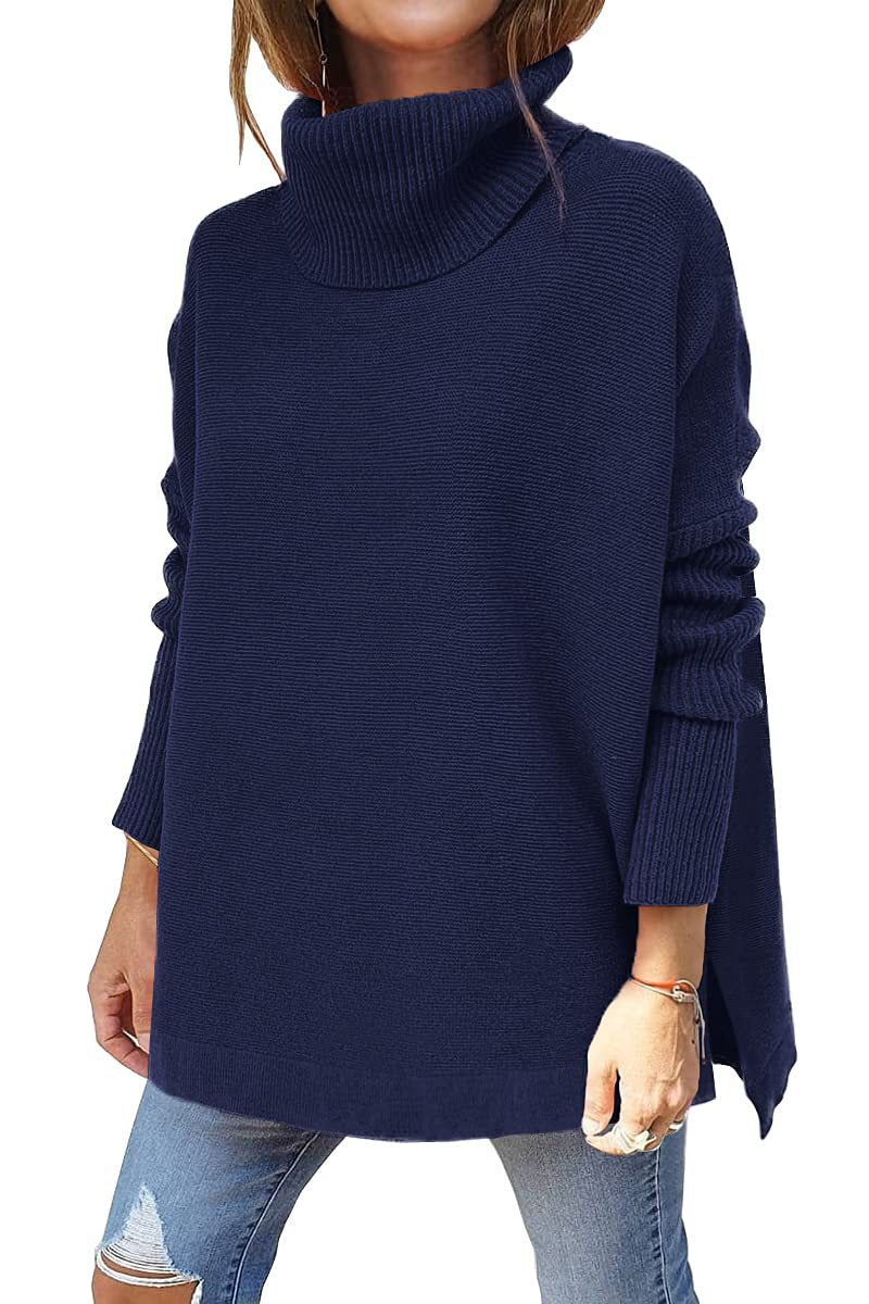 Latisha - Comfortable Oversized Turtleneck Sweater