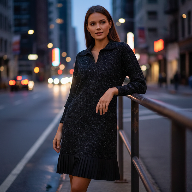 Leire – Minimalist Short Knit Dress