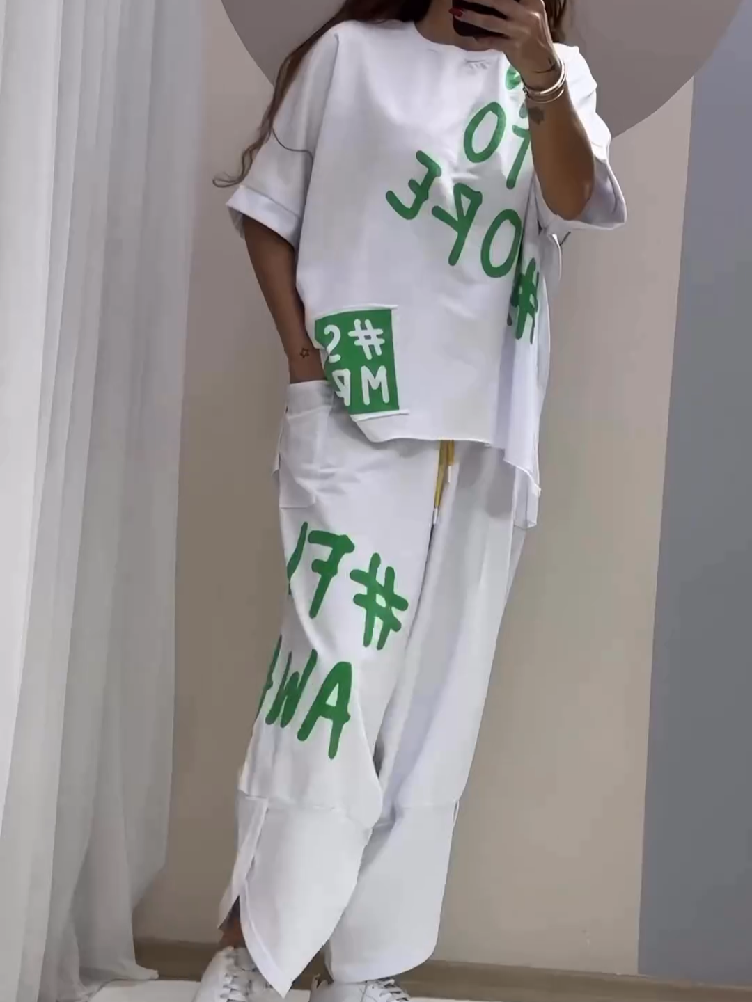Lela - Casual Two-Piece Printed Set