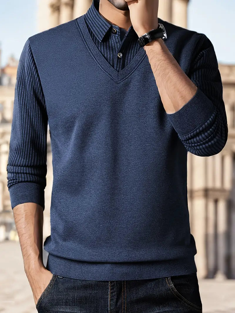 Leroy – Casual Long Sleeve Knit Sweater