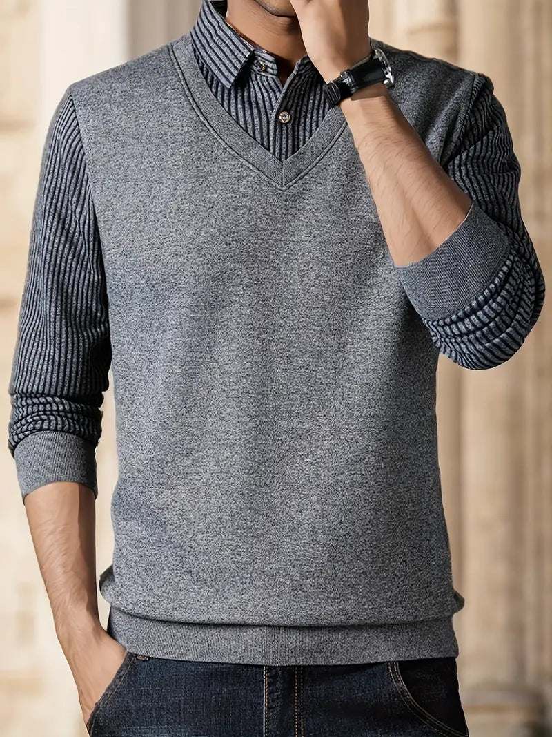 Leroy – Casual Long Sleeve Knit Sweater