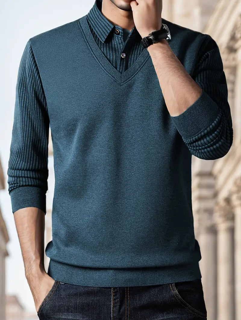 Leroy – Casual Long Sleeve Knit Sweater