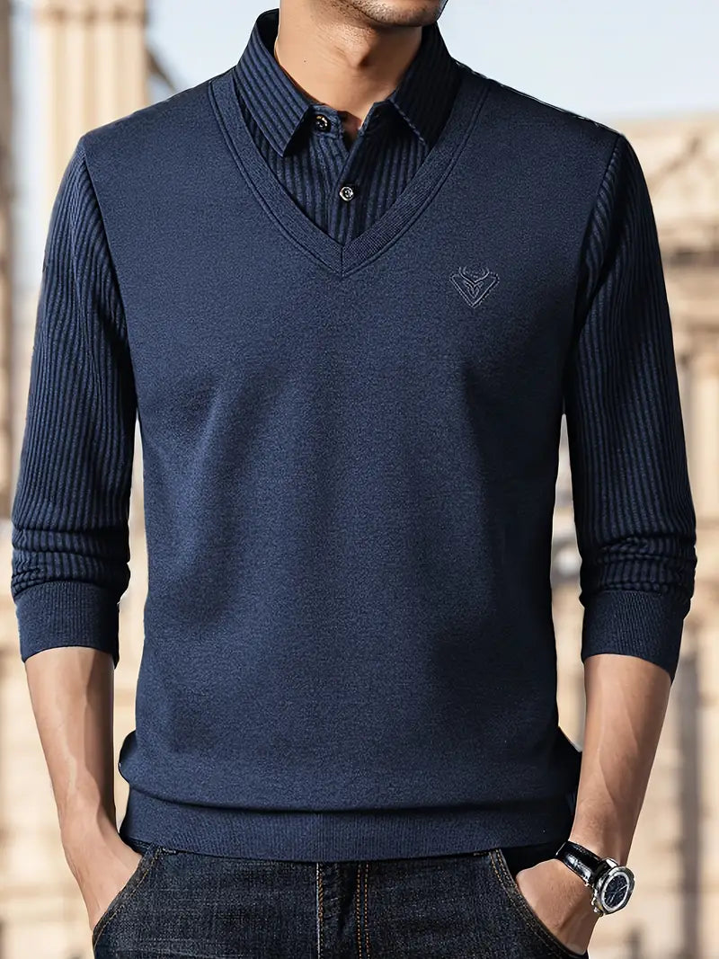Leroy – Casual Long Sleeve Knit Sweater
