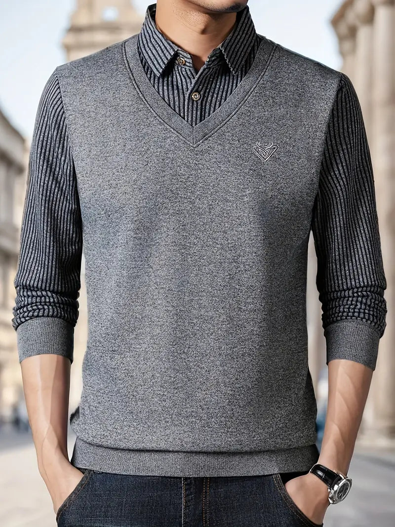 Leroy – Casual Long Sleeve Knit Sweater