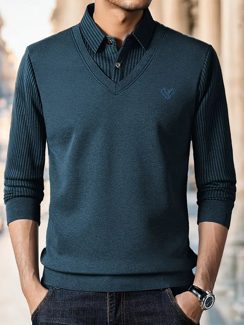 Leroy – Casual Long Sleeve Knit Sweater