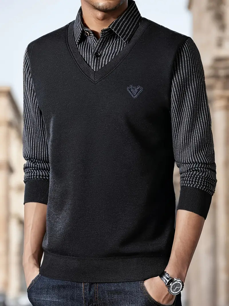 Leroy – Casual Long Sleeve Knit Sweater