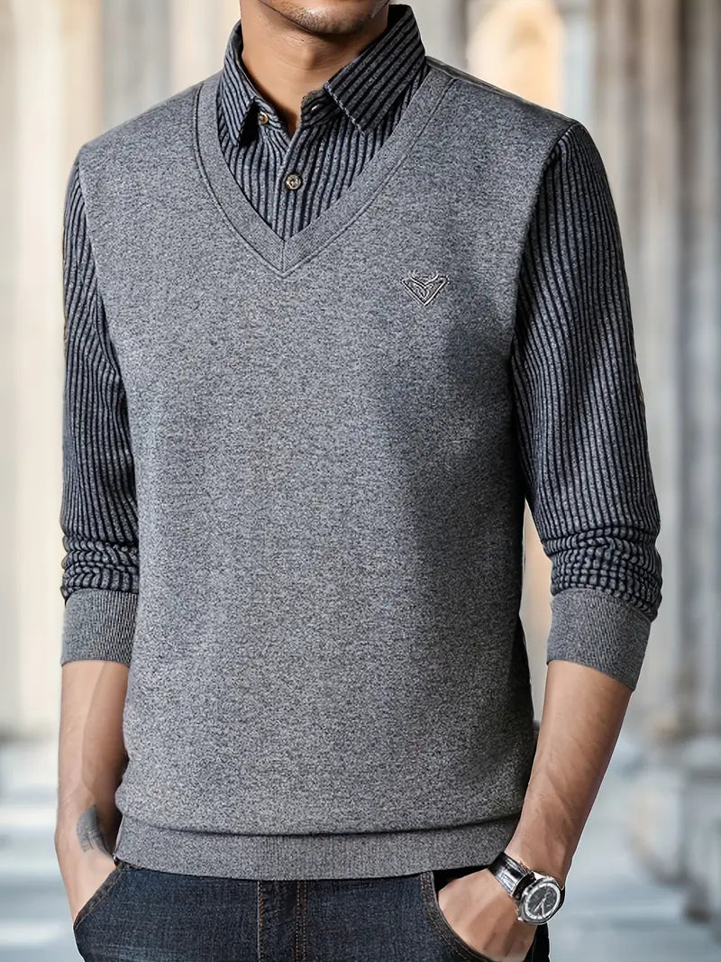 Leroy – Casual Long Sleeve Knit Sweater