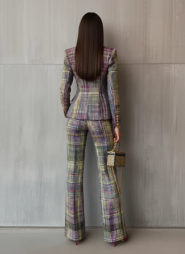 Lieneke – Two-Piece Set with Check Pattern