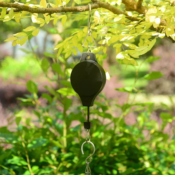 LiftBloom – Adjustable Hanging Basket Roller for Flowers