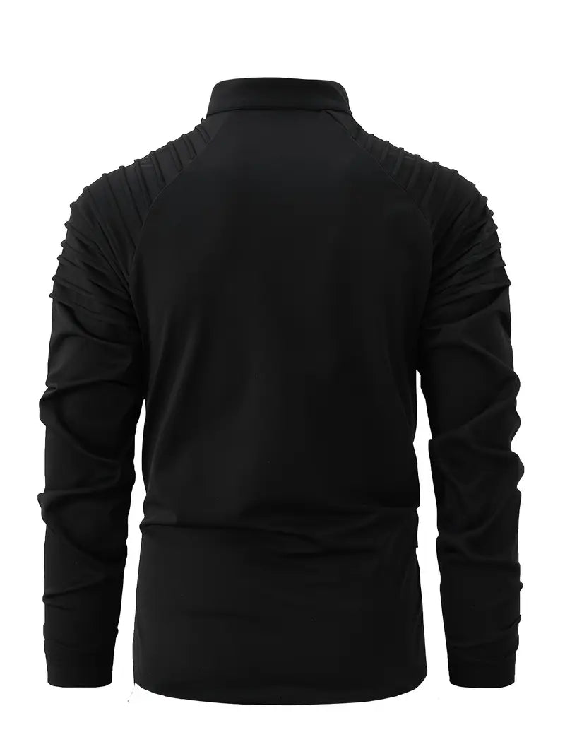 Linwood - Long Sleeve Polo Shirt with Zipper