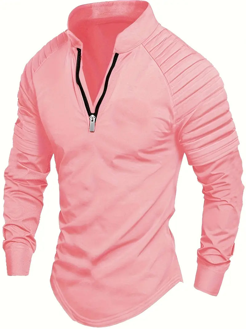 Linwood - Long Sleeve Polo Shirt with Zipper