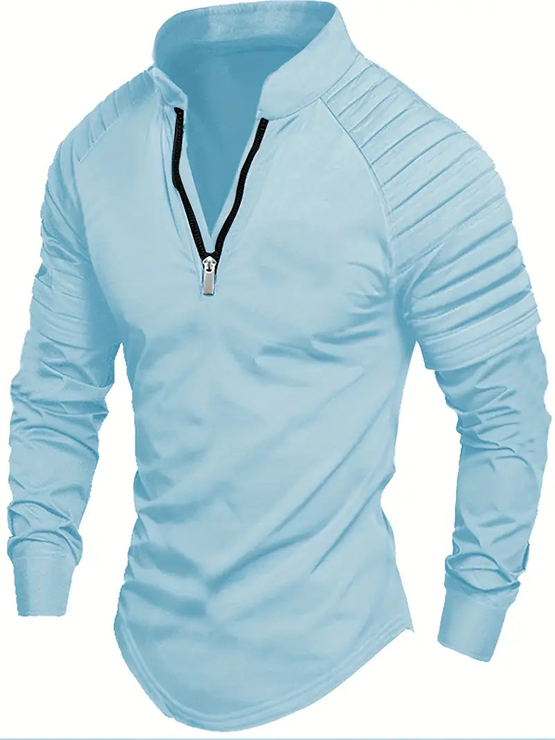 Linwood - Long Sleeve Polo Shirt with Zipper