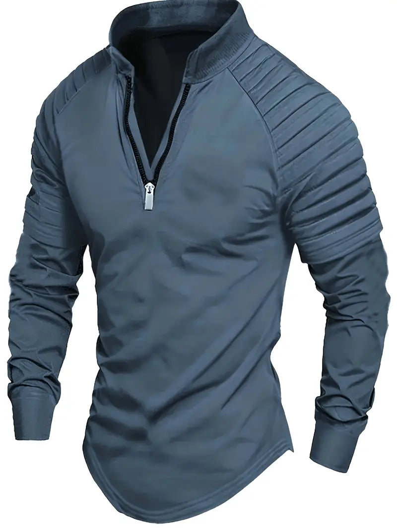 Linwood - Long Sleeve Polo Shirt with Zipper
