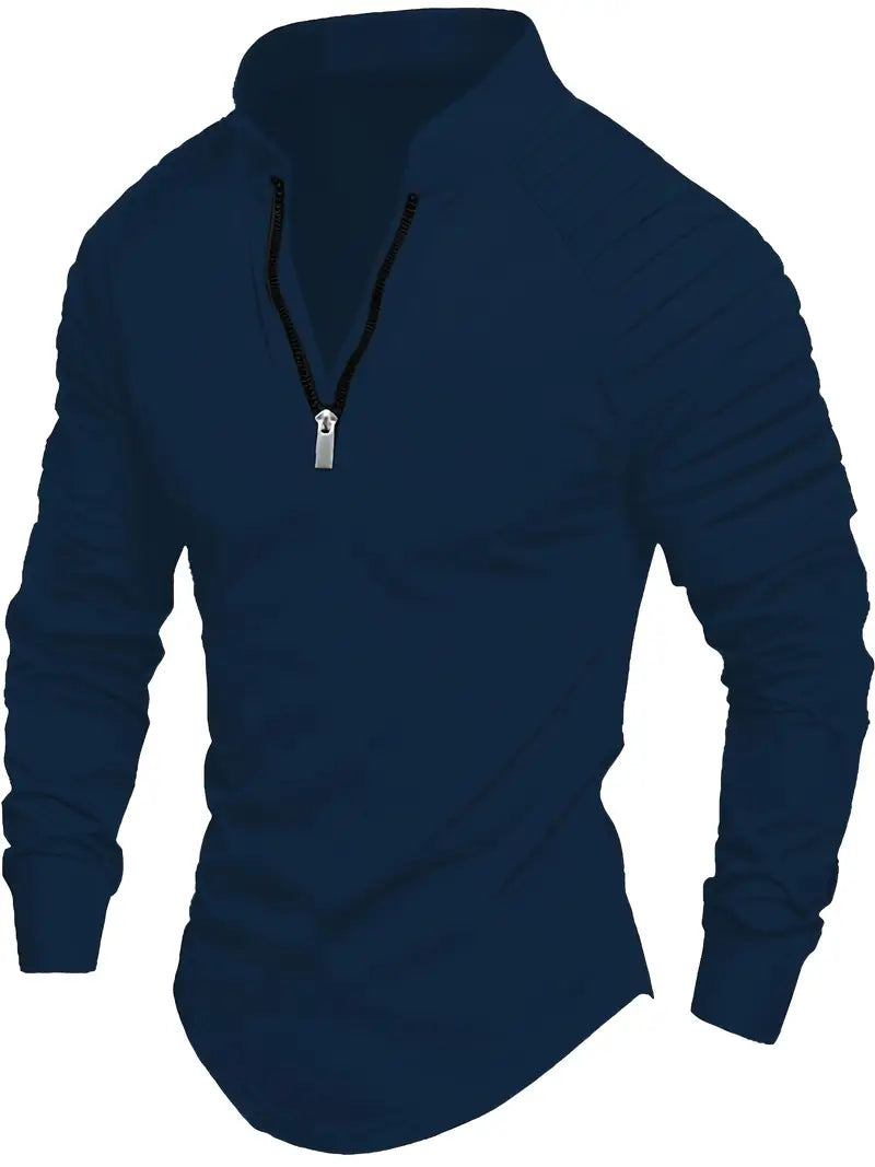 Linwood - Long Sleeve Polo Shirt with Zipper