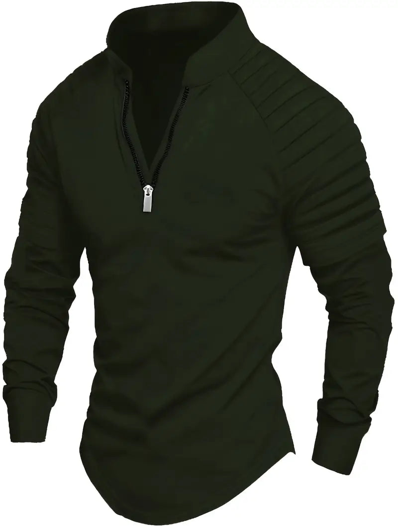 Linwood - Long Sleeve Polo Shirt with Zipper