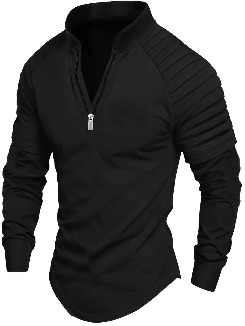 Linwood - Long Sleeve Polo Shirt with Zipper