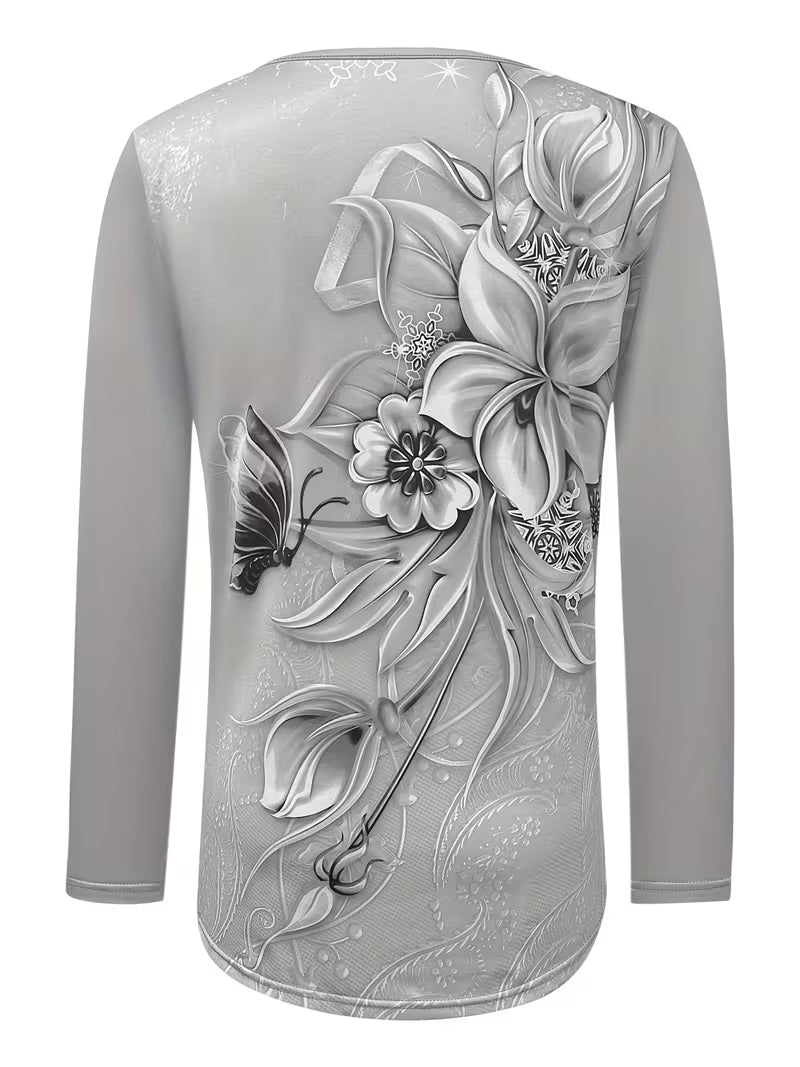 Ljiljana – Fashionable Top with Floral Pattern