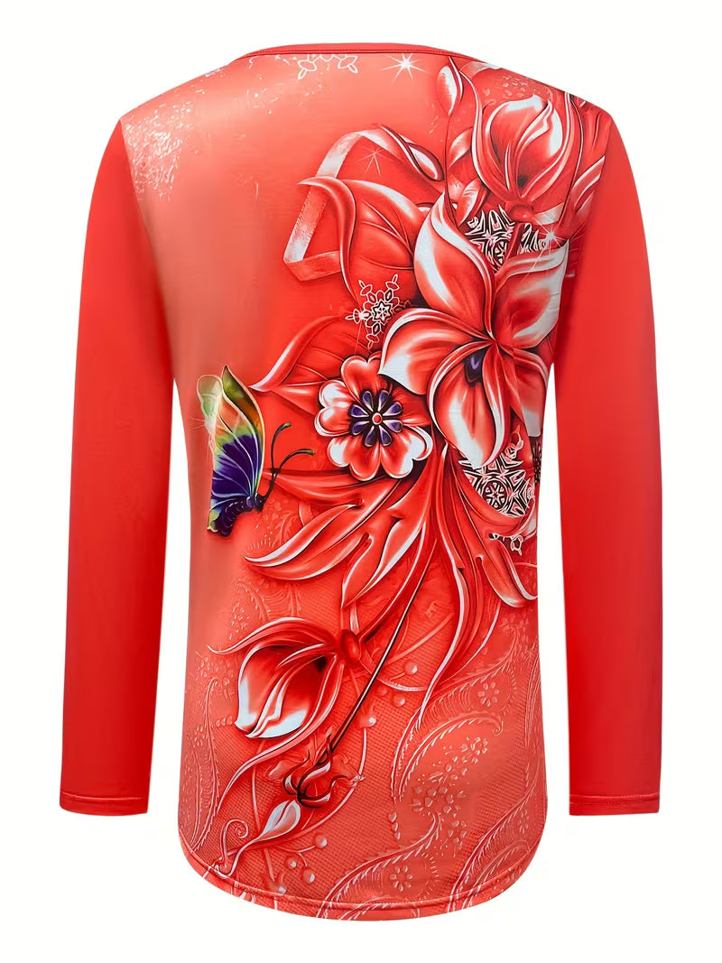 Ljiljana – Fashionable Top with Floral Pattern