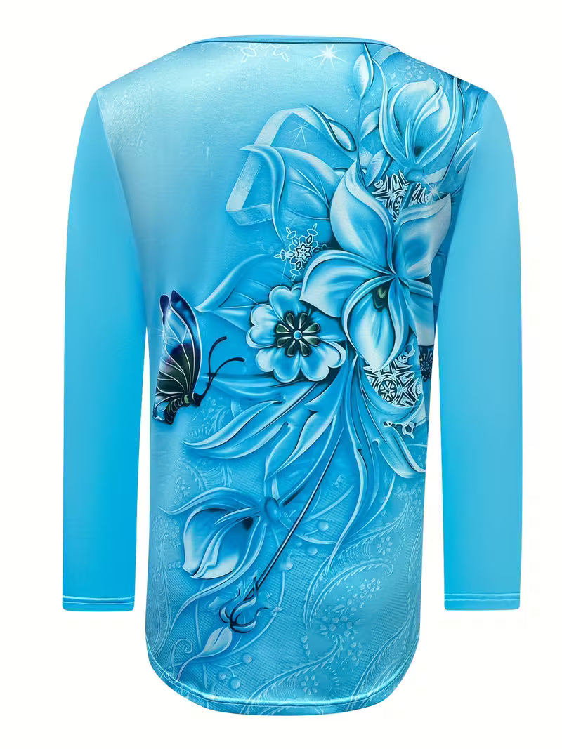 Ljiljana – Fashionable Top with Floral Pattern