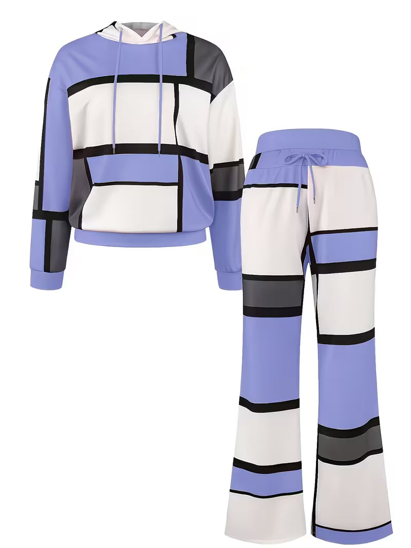 Loana – Casual Two-Piece Set in Block Colors